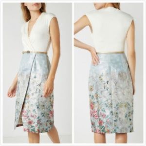 Ted Baker Dresses - Ted Baker London Macal Patchwork Wrap Dress w/Belt Ted Baker Dresses - Ted Baker London Macal Patchwork Wrap Dress w/Belt